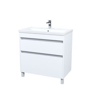 Тумба с умывальником, напольная, 80 см, белый, Zodiac X, IDDIS, ZDX80WFi95K подходит умыв. 4078000i28