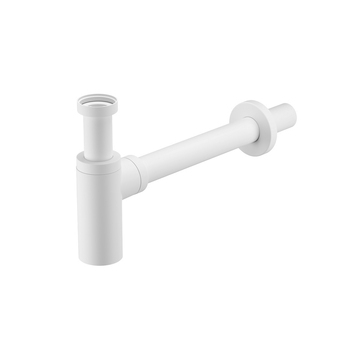 Бутылочный сифон для умывальника, белый матовый, Optima Home, IDDIS, OPTWT00i84