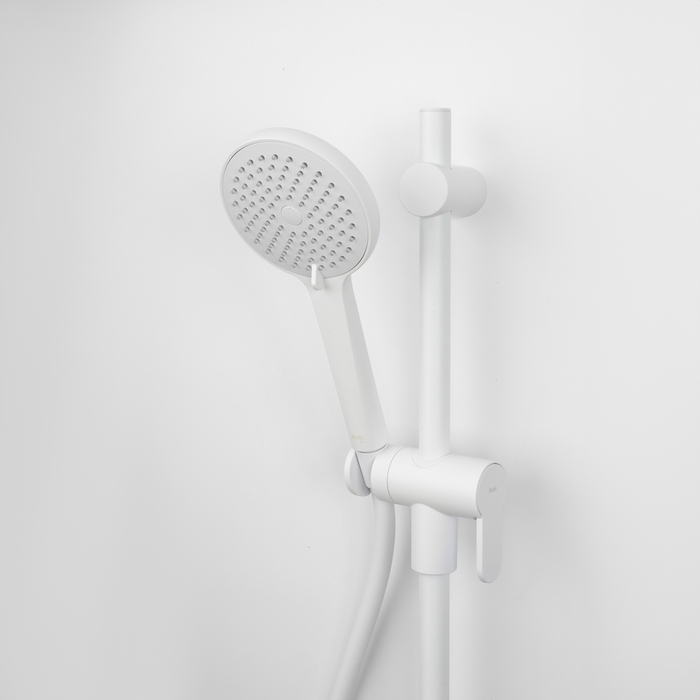 Фото товара на маркетплейсе yandex Душевой комплект IDDIS Optima Home OPH3F70i16 белый матовый стойка лейка и шланг