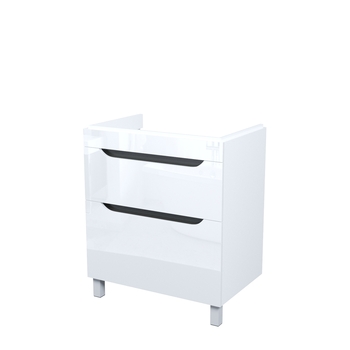 Тумба напольная, 70 см, белый, Ray, IDDIS, RAY70WFi95 подходит умыв. 4077000i28